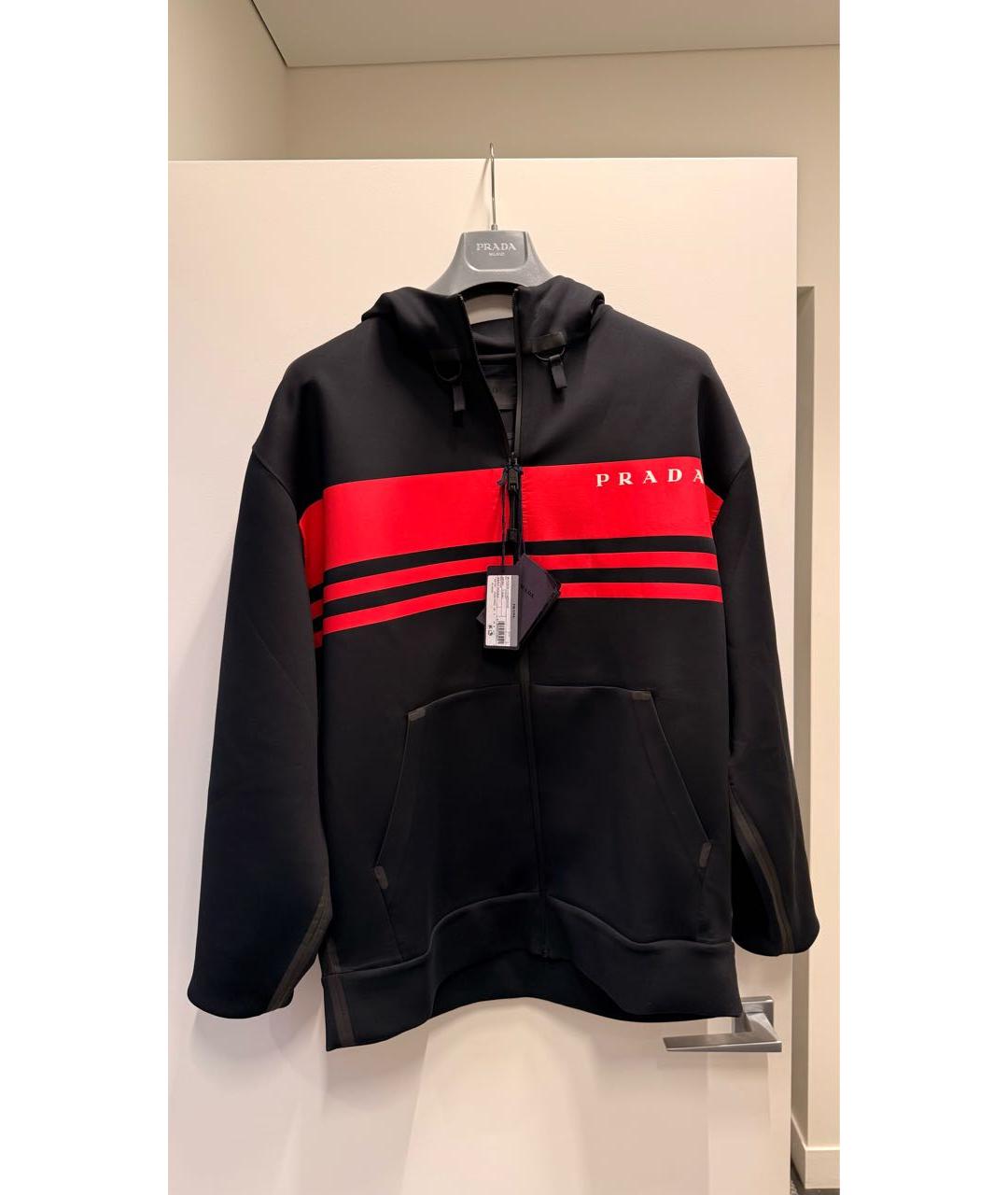 PRADA Черная полиэстеровая куртка, фото 6