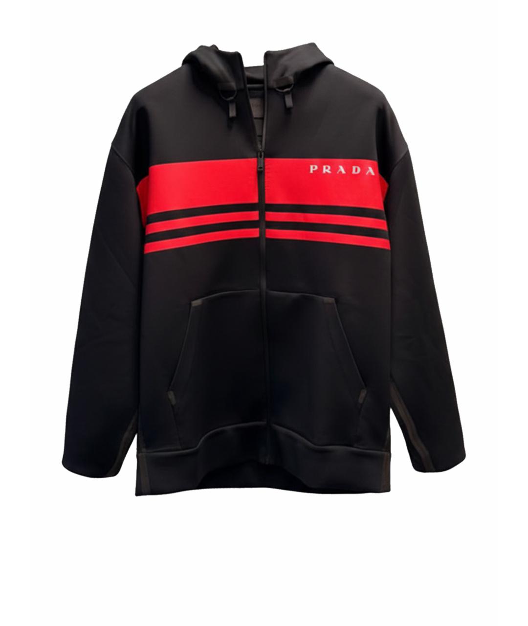 PRADA Черная полиэстеровая куртка, фото 1