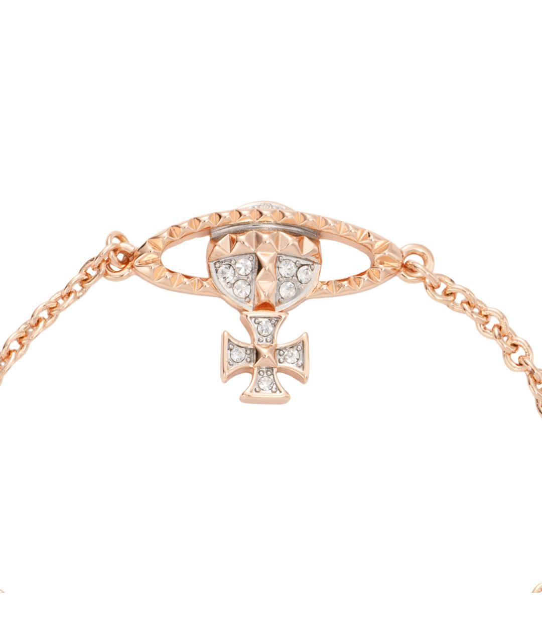 VIVIENNE WESTWOOD Золотой латунный браслет, фото 3