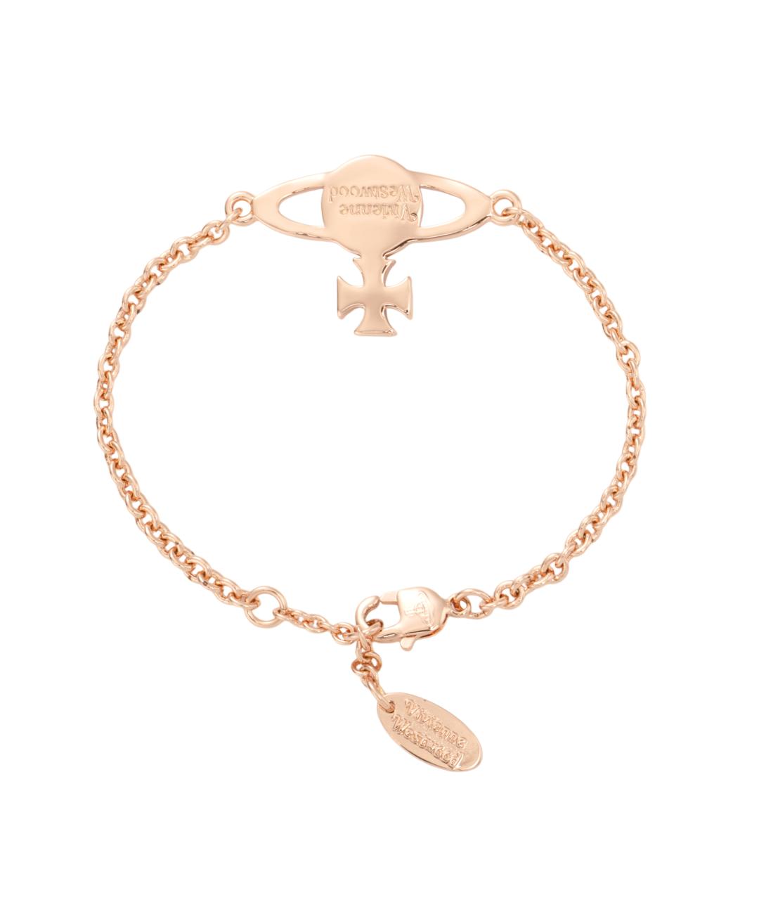 VIVIENNE WESTWOOD Золотой латунный браслет, фото 2