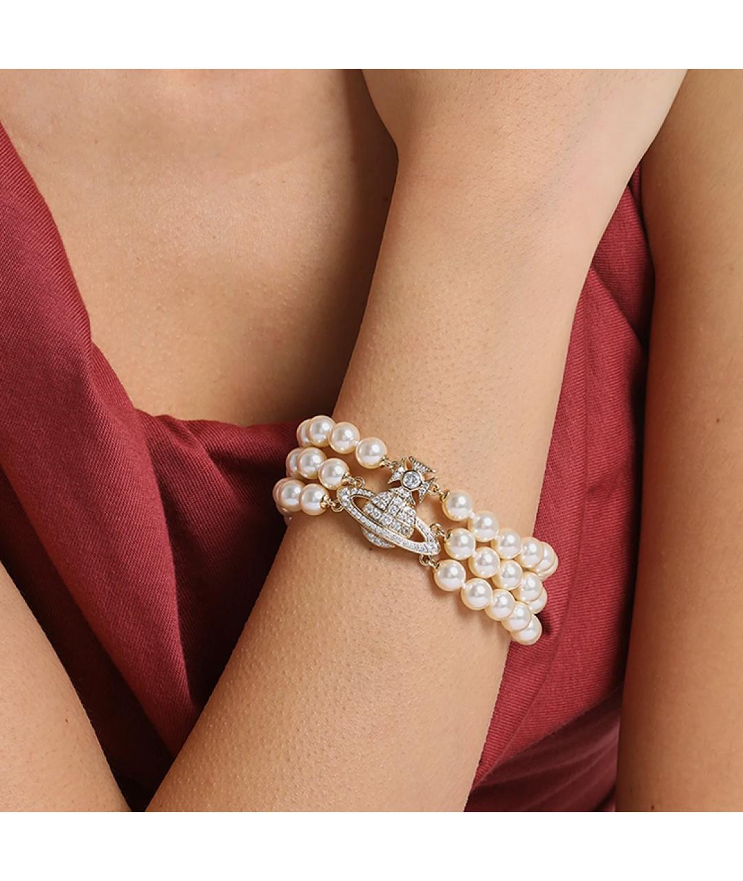 VIVIENNE WESTWOOD Белый браслет, фото 3