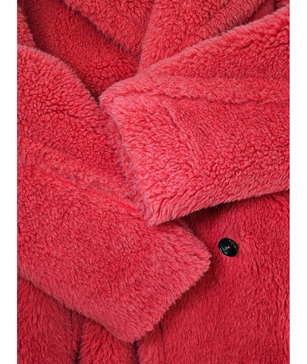 MAX MARA Розовая шерстяная шуба, фото 4