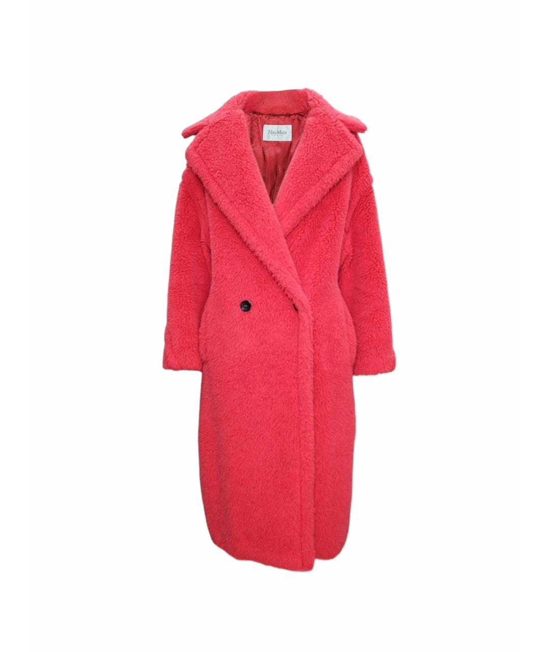 MAX MARA Розовая шерстяная шуба, фото 8