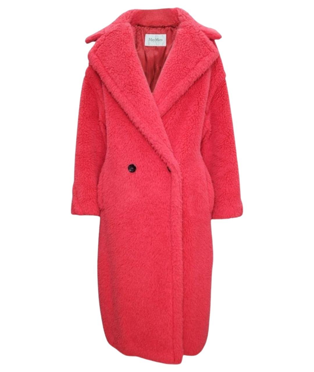 MAX MARA Розовая шерстяная шуба, фото 1