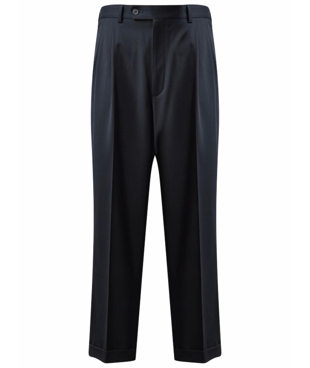 CANALI Черные шерстяные классические брюки, фото 1