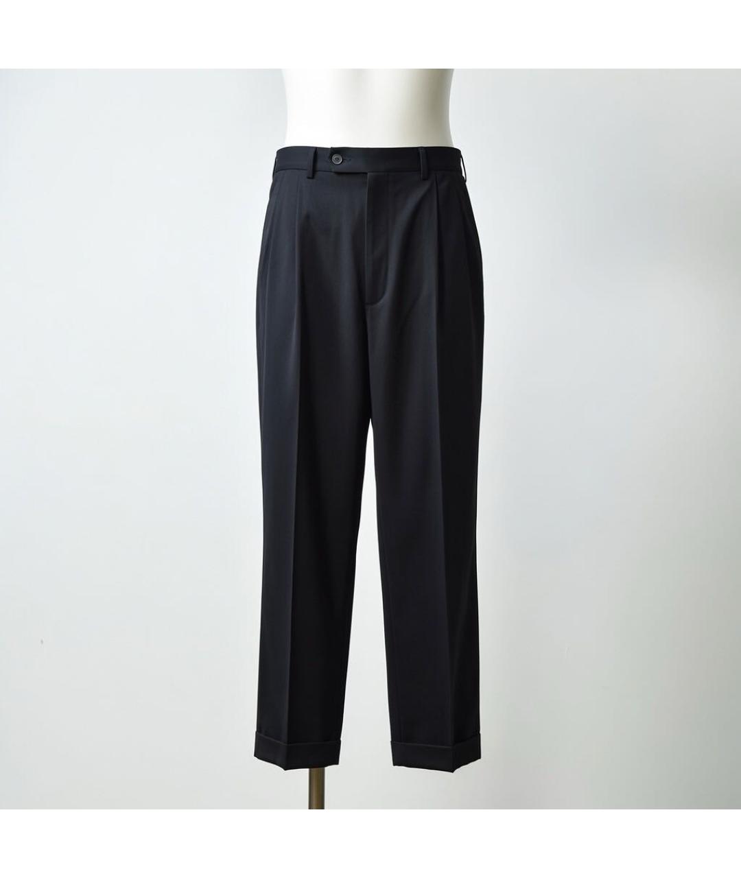 CANALI Черные шерстяные классические брюки, фото 7