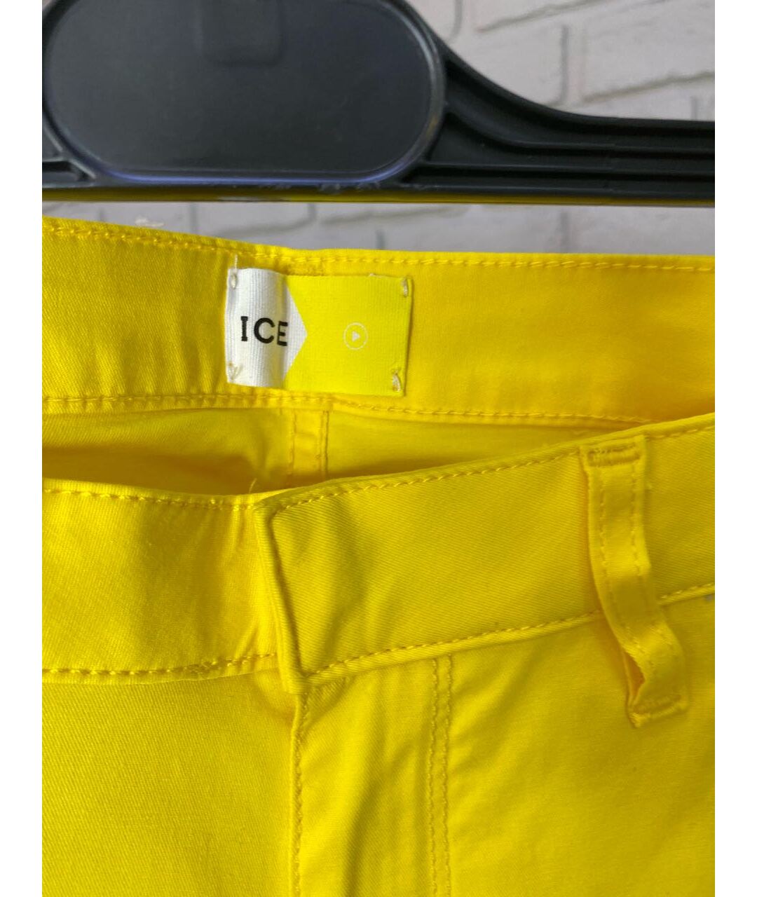 ICE PLAY Желтые хлопковые джинсы слим, фото 3