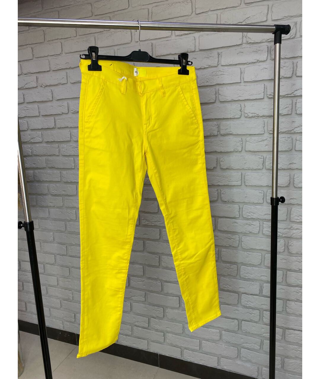 ICE PLAY Желтые хлопковые джинсы слим, фото 2