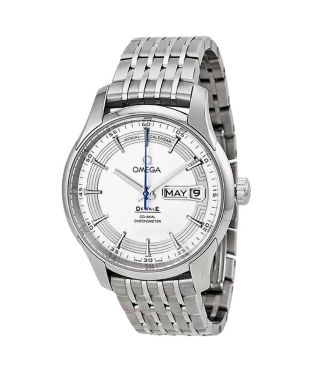 OMEGA Серебряные металлические часы, фото 4