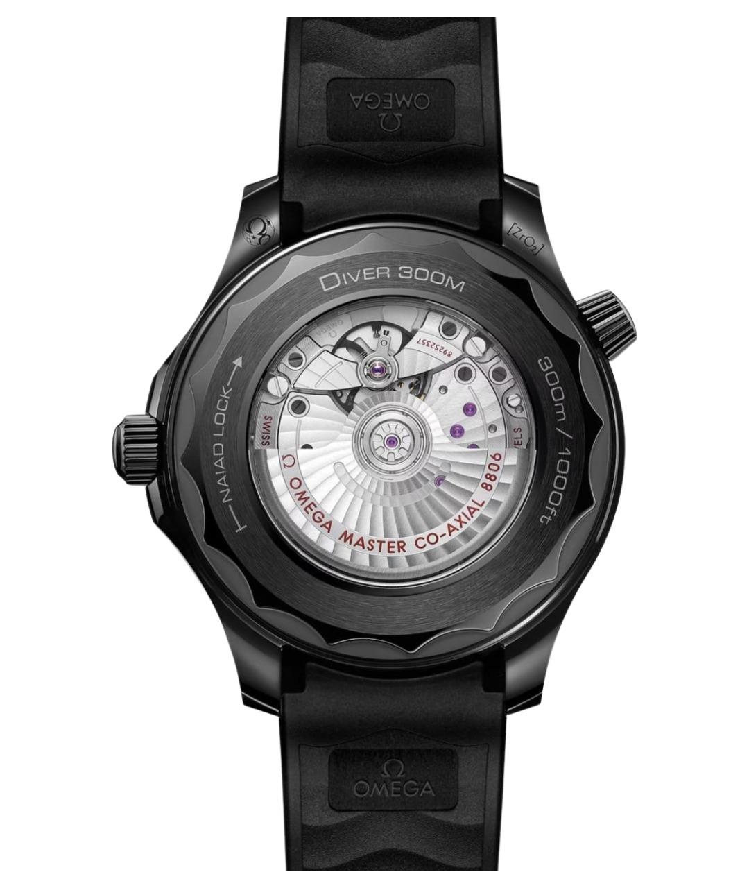 OMEGA Черные керамические часы, фото 3