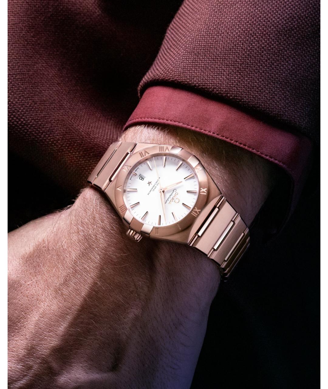 OMEGA Золотые часы из розового золота, фото 3