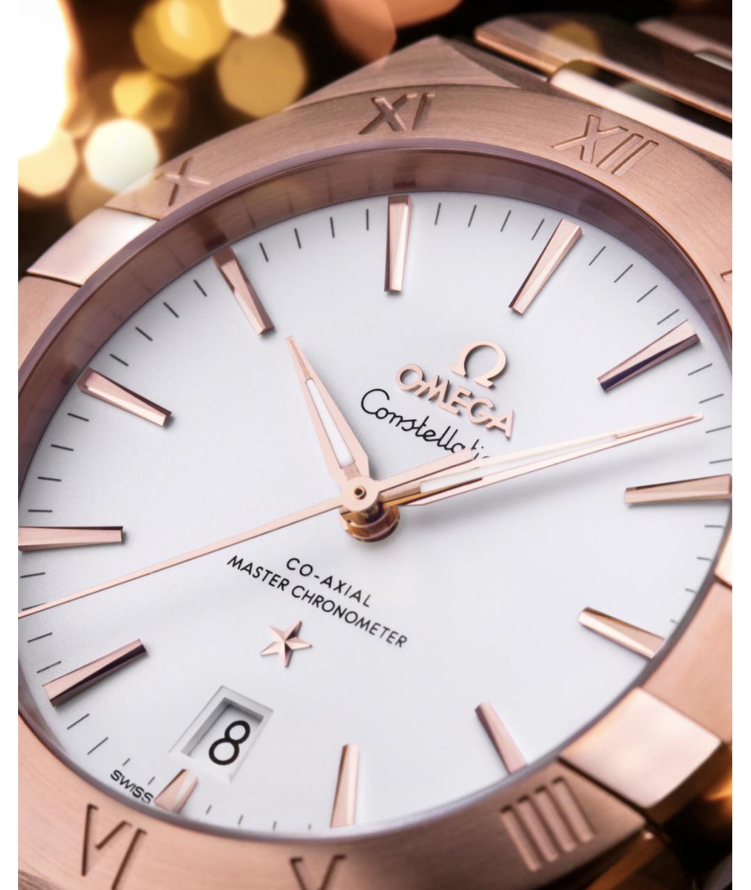 OMEGA Золотые часы из розового золота, фото 5