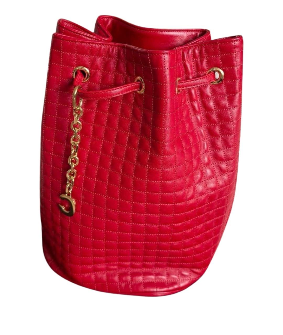 CELINE Красный кожаный рюкзак, фото 1