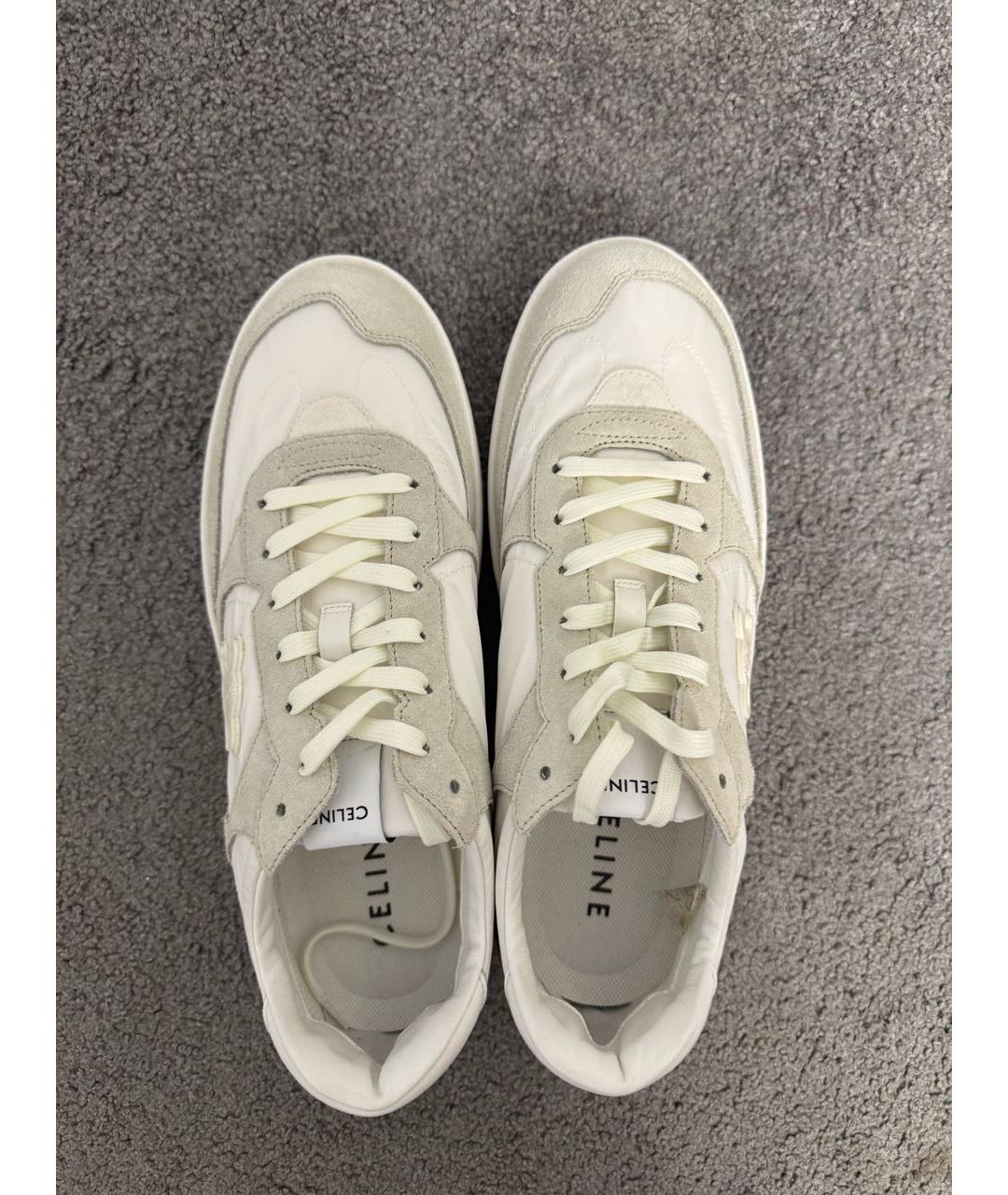CELINE Белые текстильные кеды, фото 5