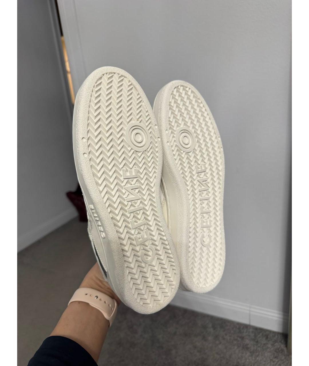 CELINE Белые текстильные кеды, фото 6
