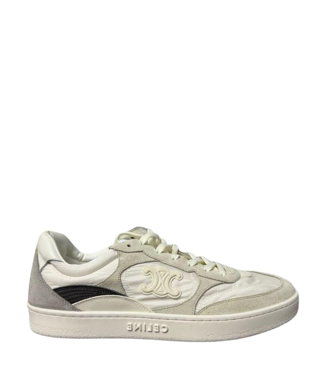 CELINE Белые текстильные кеды, фото 1