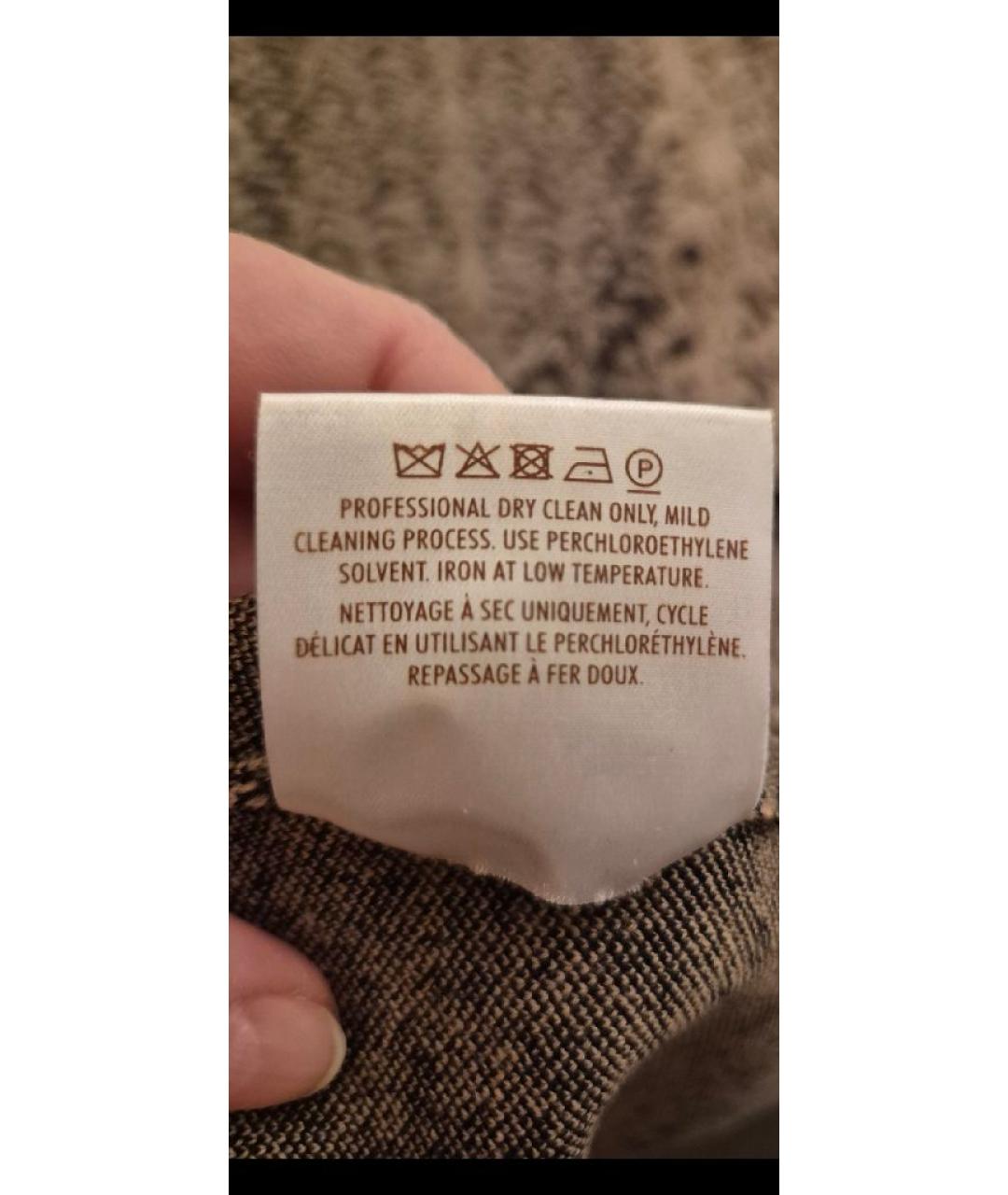 GUCCI Мульти шерстяное повседневное платье, фото 2