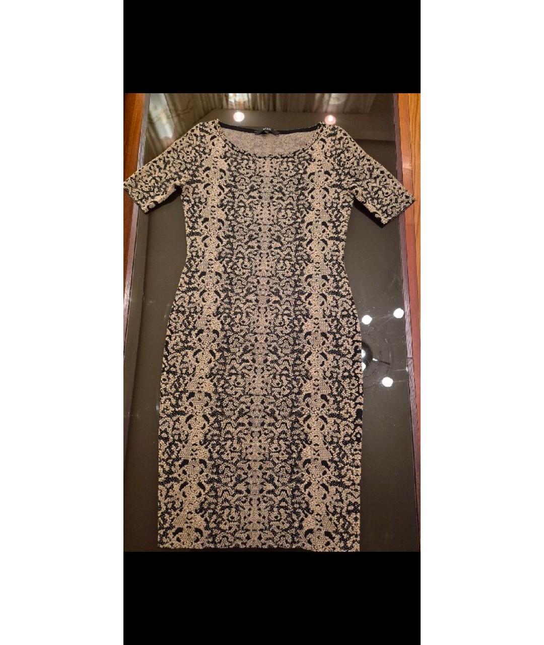 GUCCI Мульти шерстяное повседневное платье, фото 7