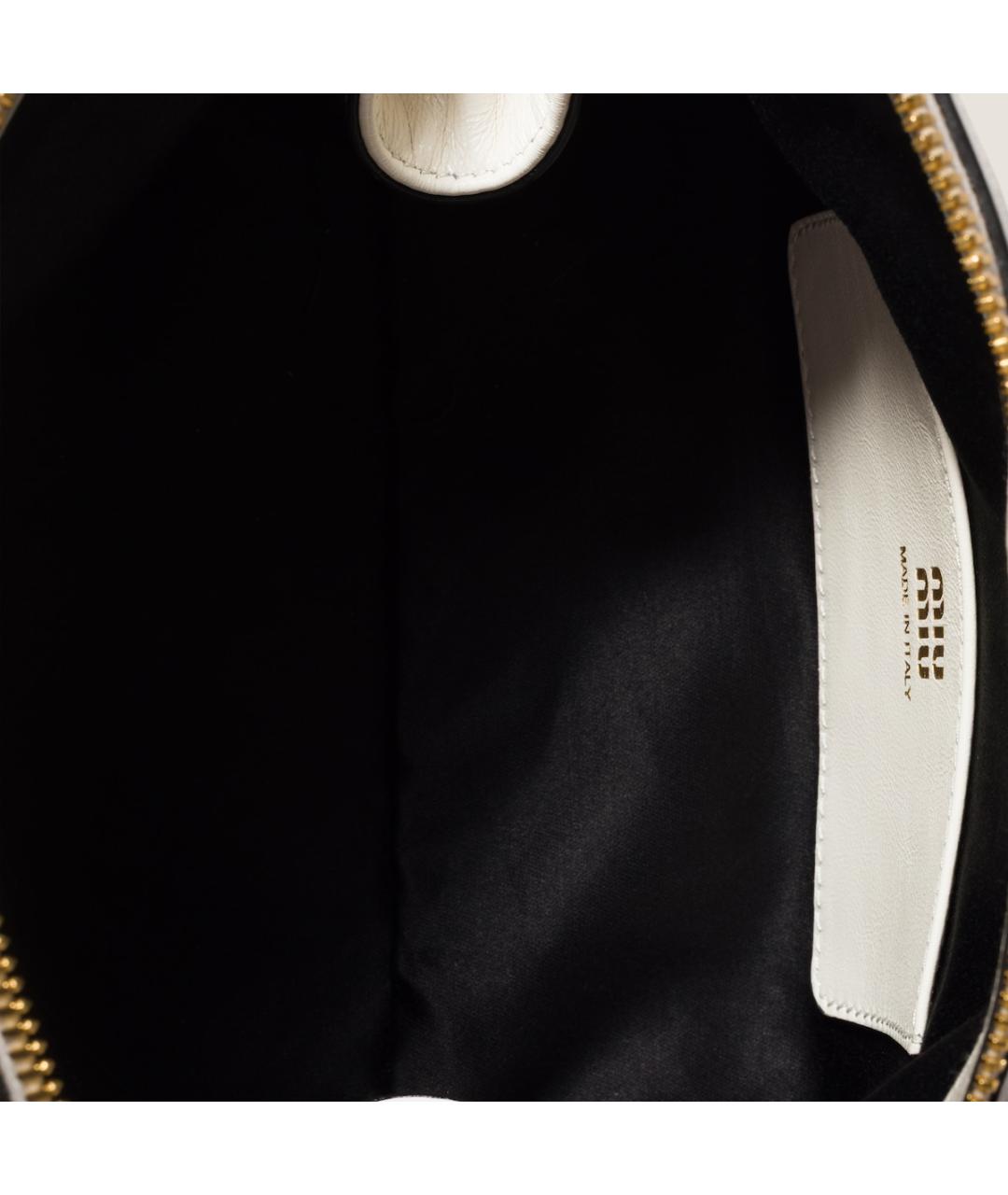 MIU MIU Белая кожаная сумка через плечо, фото 5