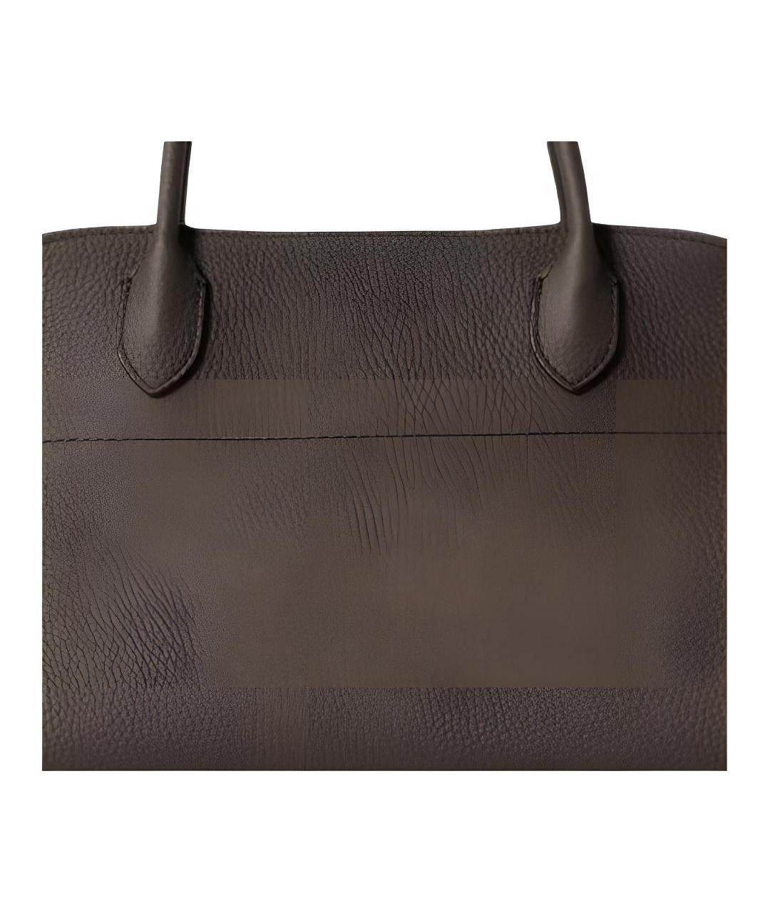 THE ROW Коричневая кожаная сумка тоут, фото 5