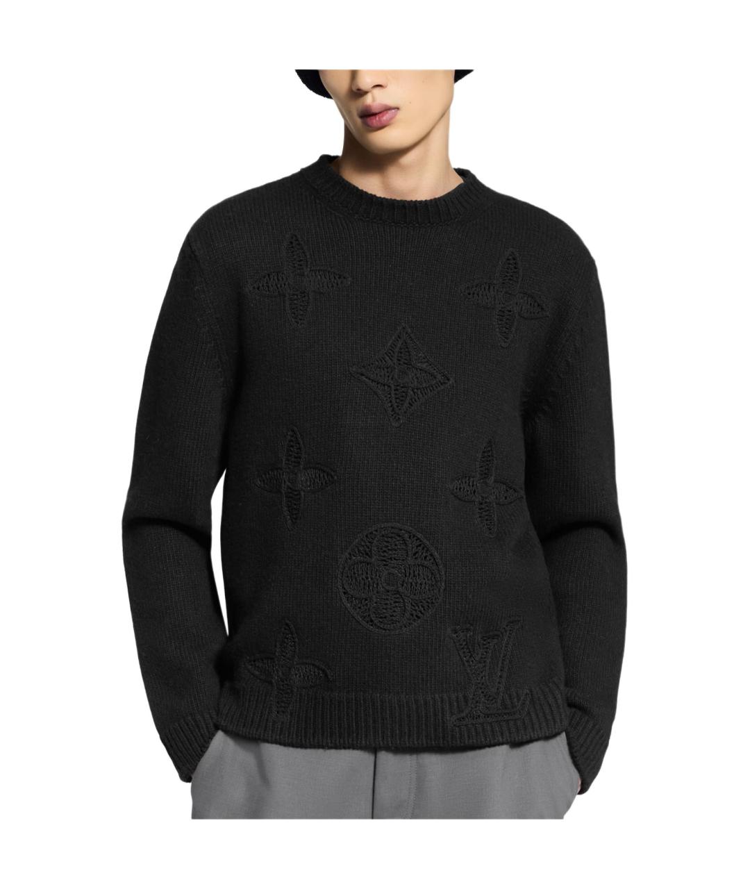 LOUIS VUITTON Черный джемпер / свитер, фото 2