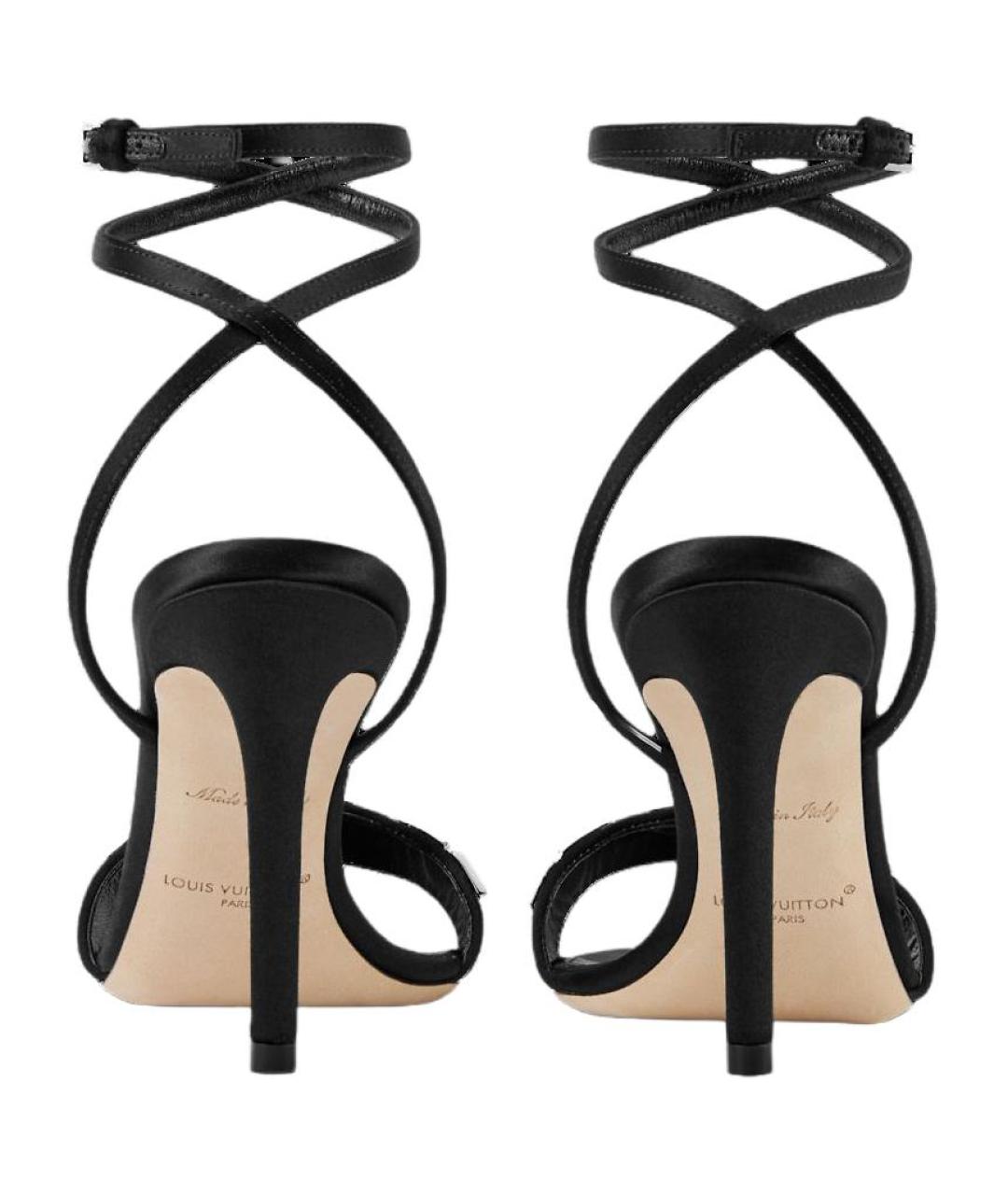 LOUIS VUITTON Черные босоножки, фото 5