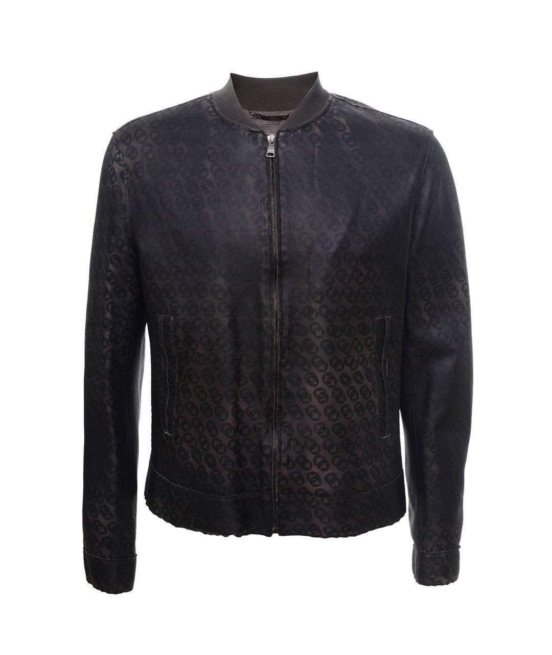 DOLCE&GABBANA Коричневая кожаная куртка, фото 1