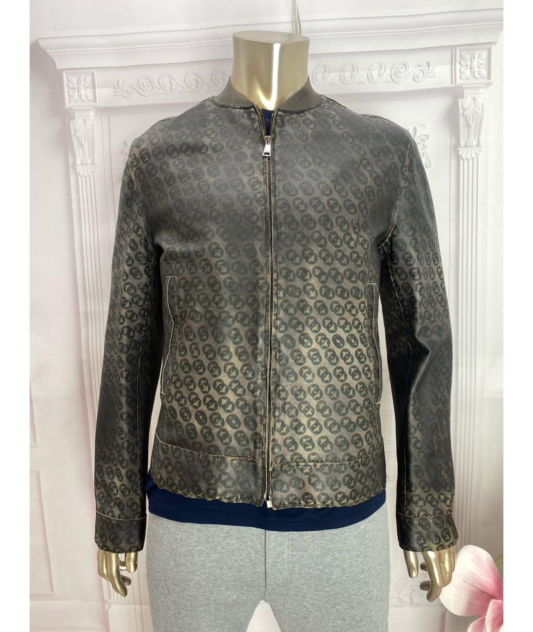 DOLCE&GABBANA Коричневая кожаная куртка, фото 7