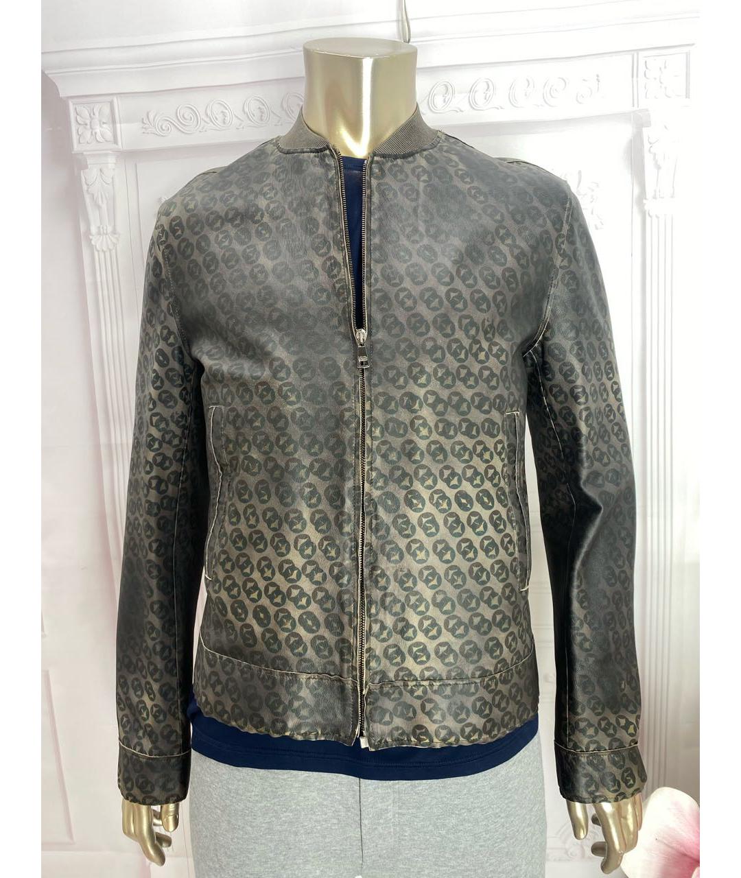 DOLCE&GABBANA Коричневая кожаная куртка, фото 5