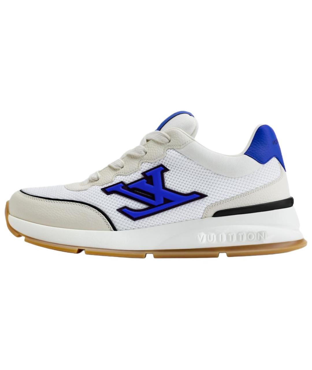 LOUIS VUITTON Серые кожаные низкие кроссовки / кеды, фото 2