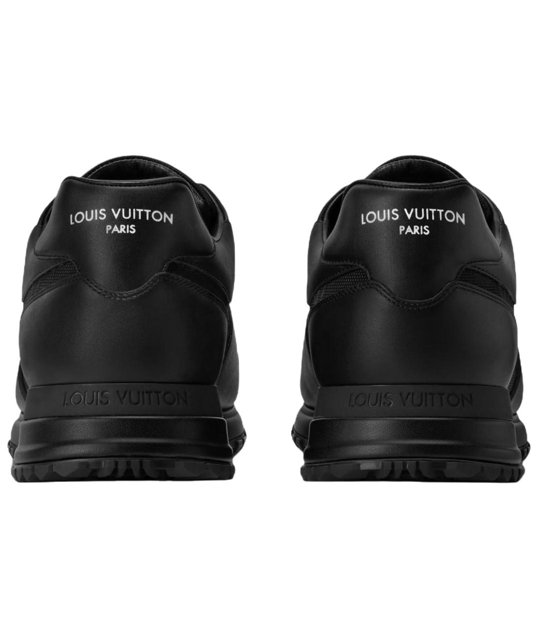 LOUIS VUITTON Черные кожаные низкие кроссовки / кеды, фото 5