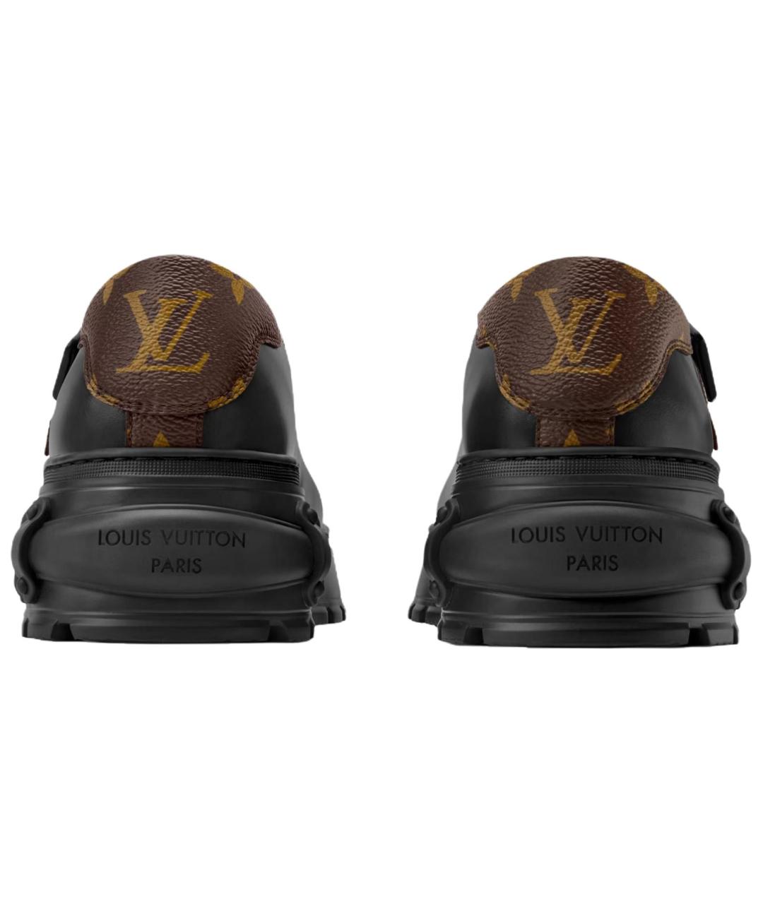 LOUIS VUITTON Черные кожаные туфли, фото 5