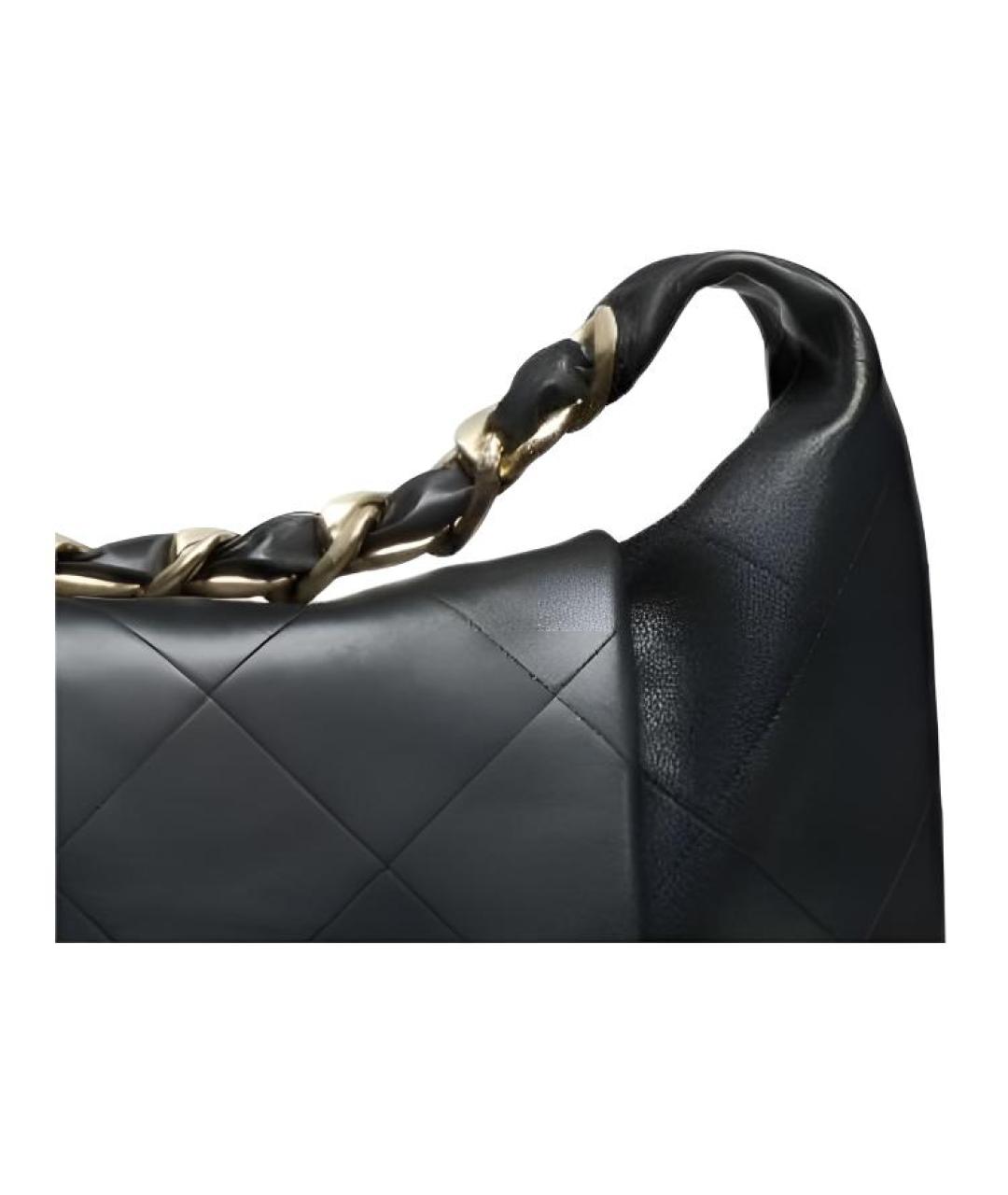 CHANEL Черная кожаная сумка через плечо, фото 3