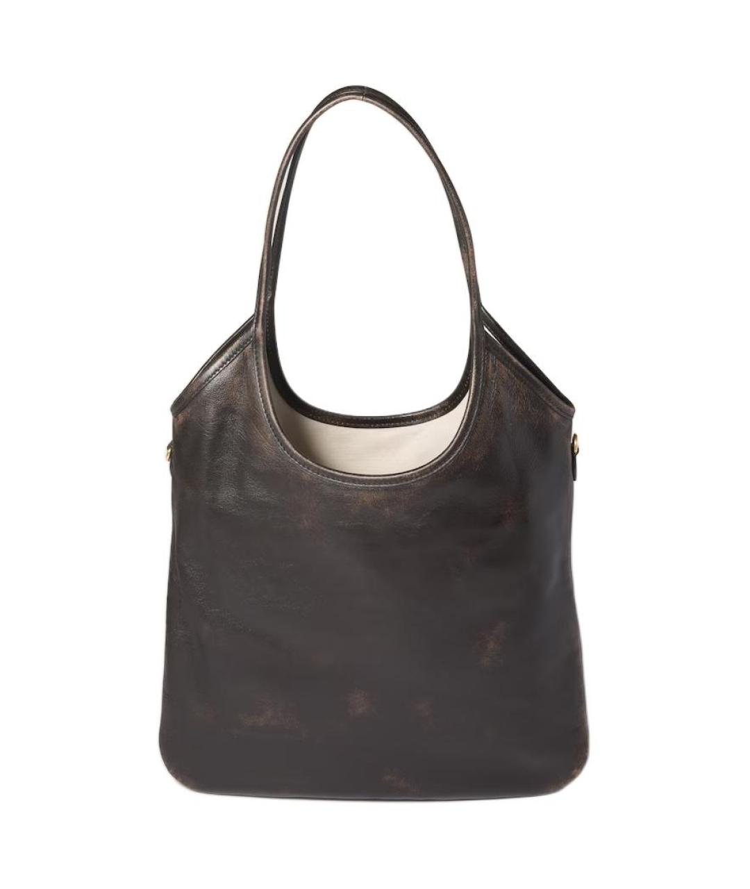 MIU MIU Коричневая кожаная сумка через плечо, фото 3