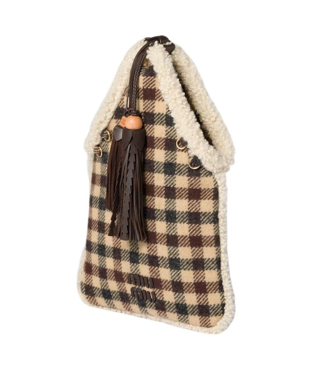 MIU MIU Коричневая сумка через плечо, фото 2