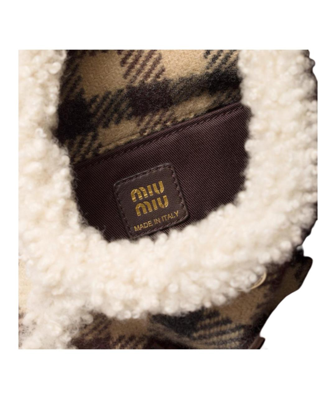 MIU MIU Коричневая сумка через плечо, фото 4