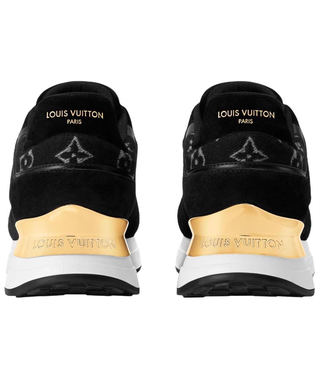 LOUIS VUITTON Черные замшевые кроссовки, фото 5