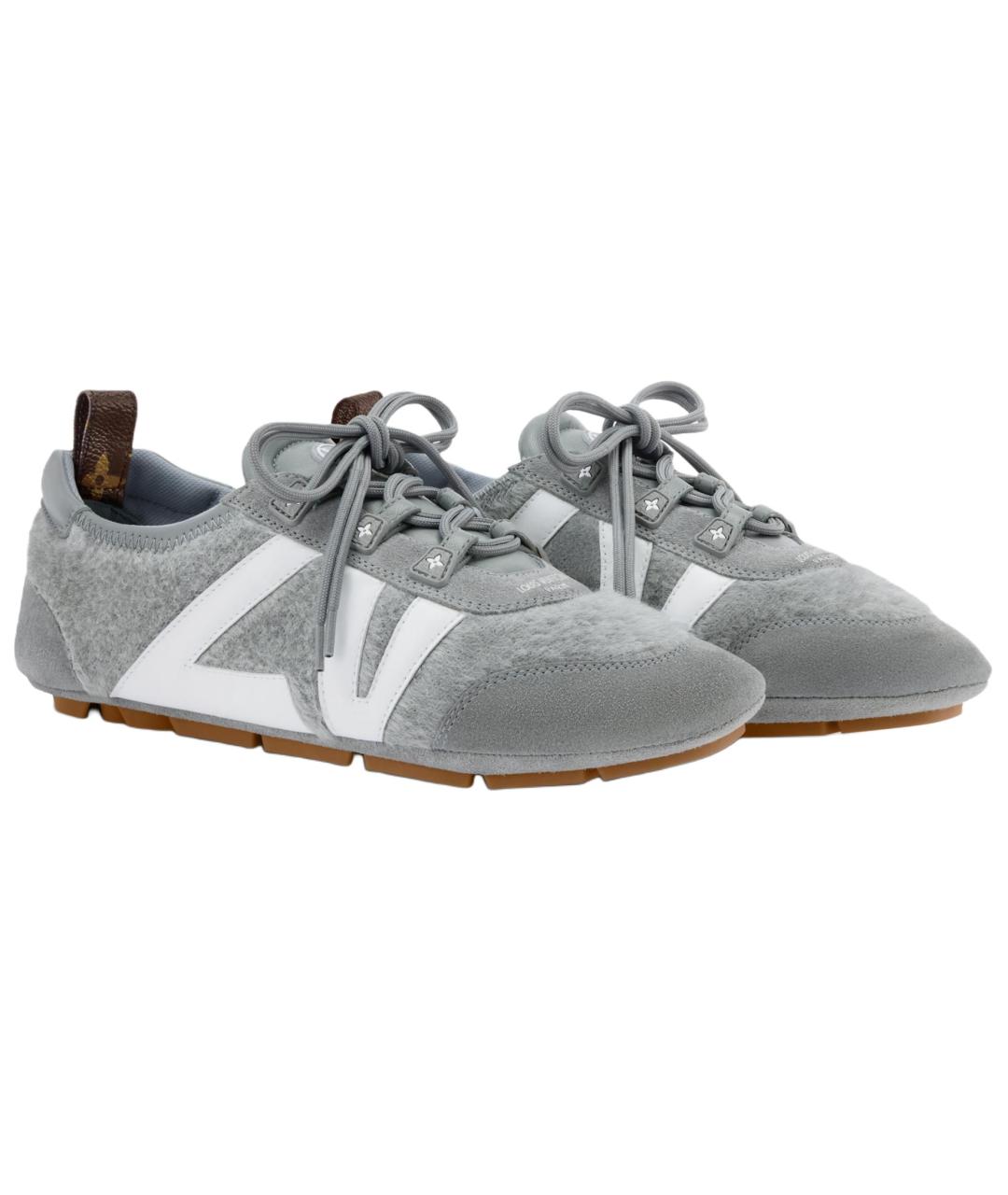 LOUIS VUITTON Серые кеды, фото 3