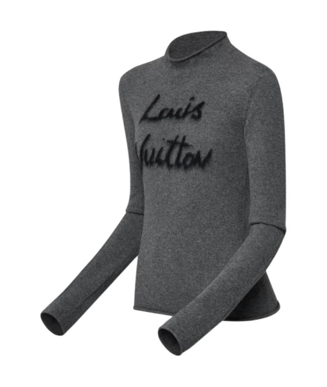 LOUIS VUITTON Серый джемпер / свитер, фото 3