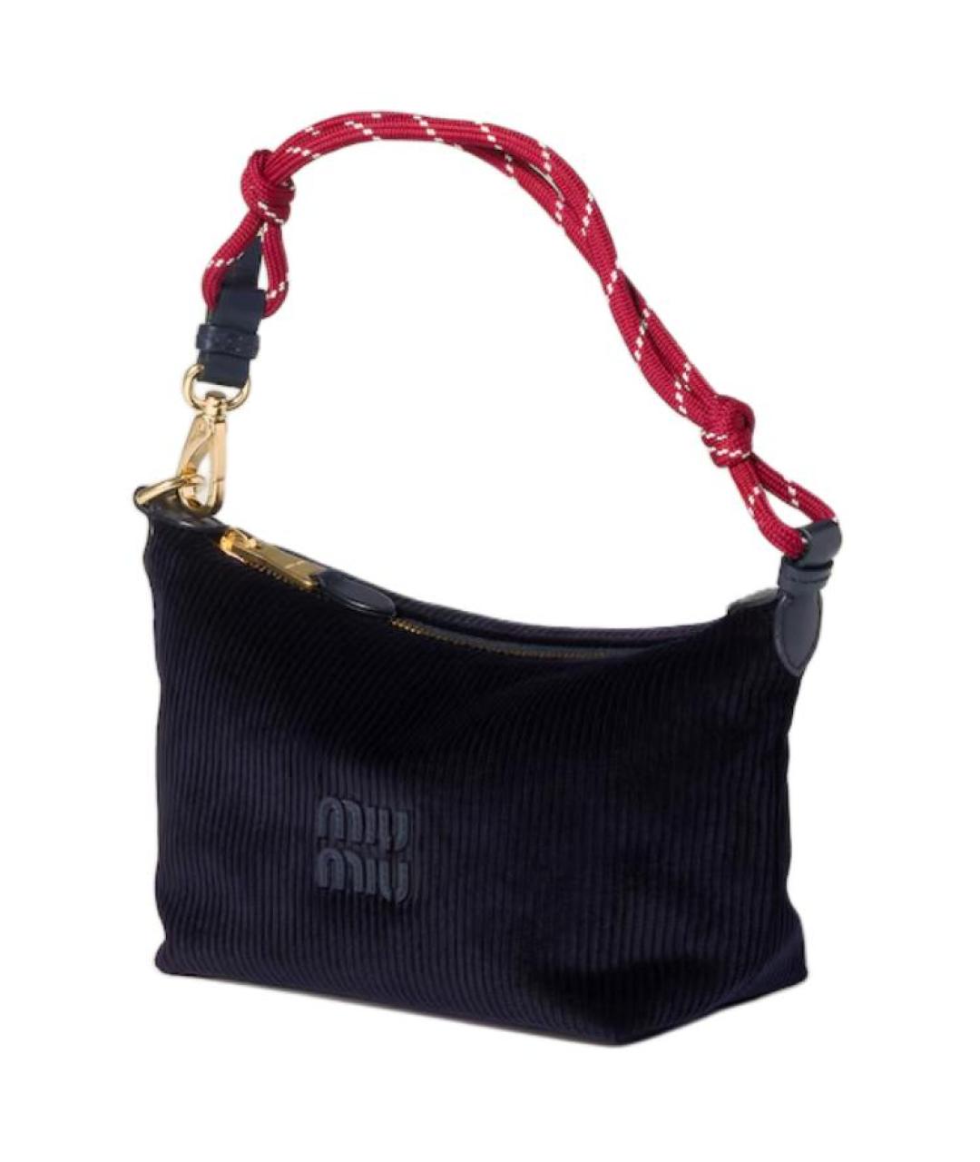 MIU MIU Темно-синяя сумка через плечо, фото 2