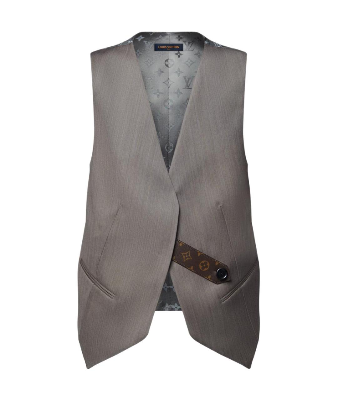 LOUIS VUITTON Серый жилет, фото 1