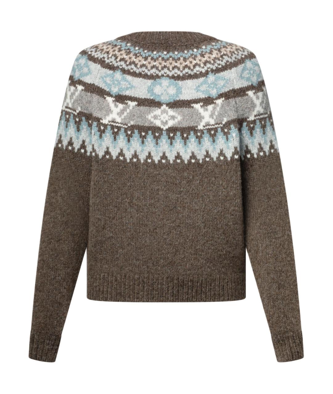 LOUIS VUITTON Коричневый джемпер / свитер, фото 3