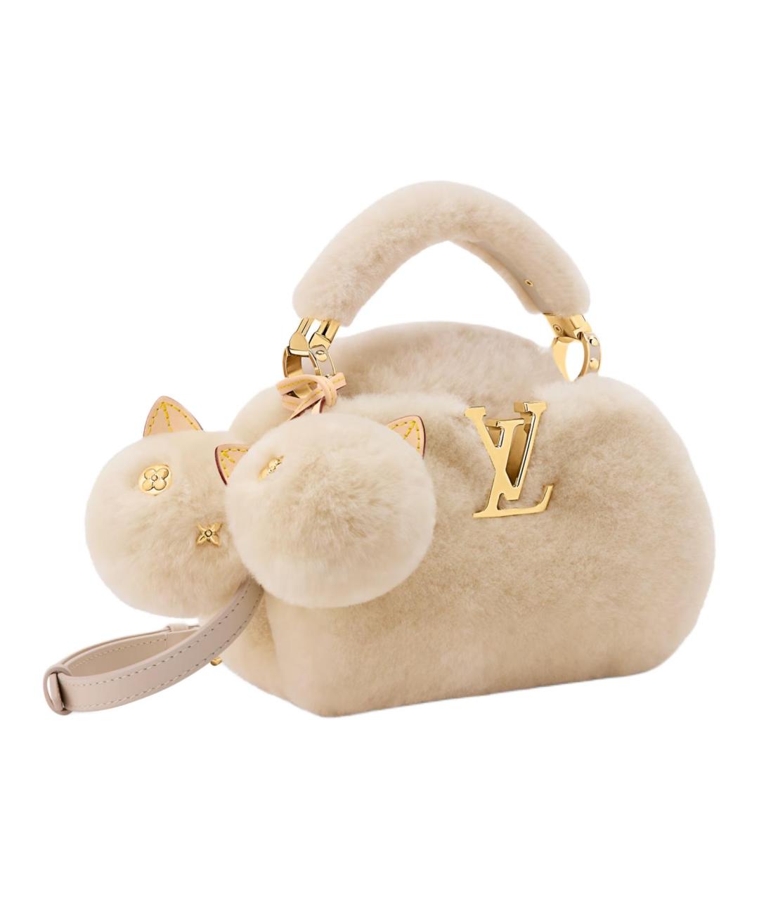 LOUIS VUITTON Бежевая сумка через плечо, фото 2