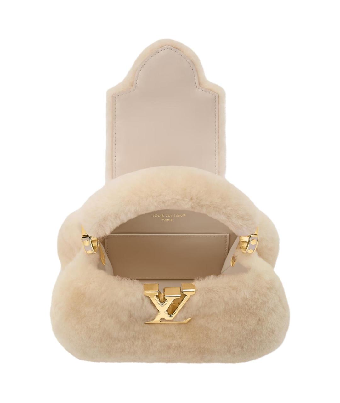 LOUIS VUITTON Бежевая сумка через плечо, фото 4