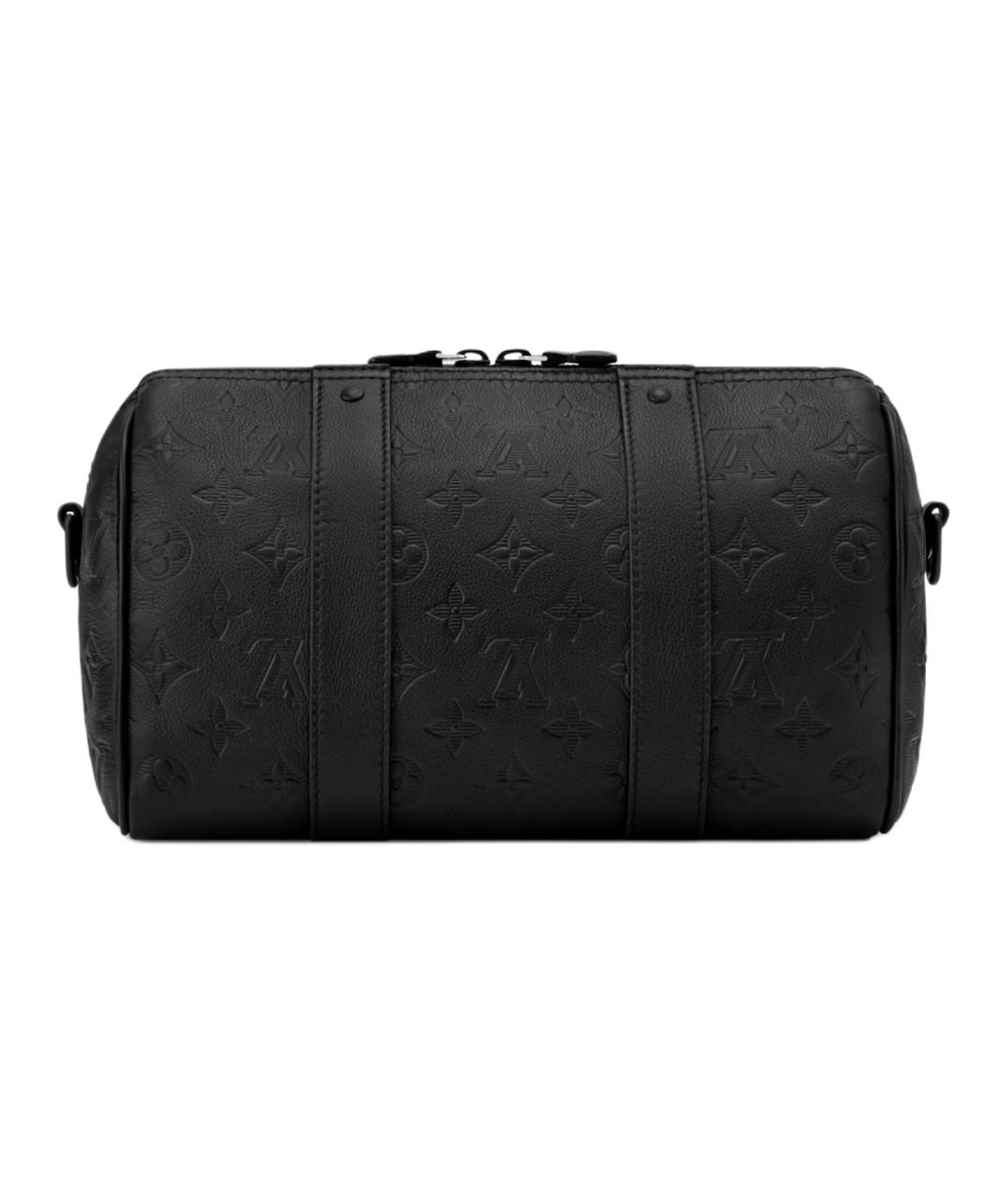 LOUIS VUITTON Черная кожаная сумка на плечо, фото 3