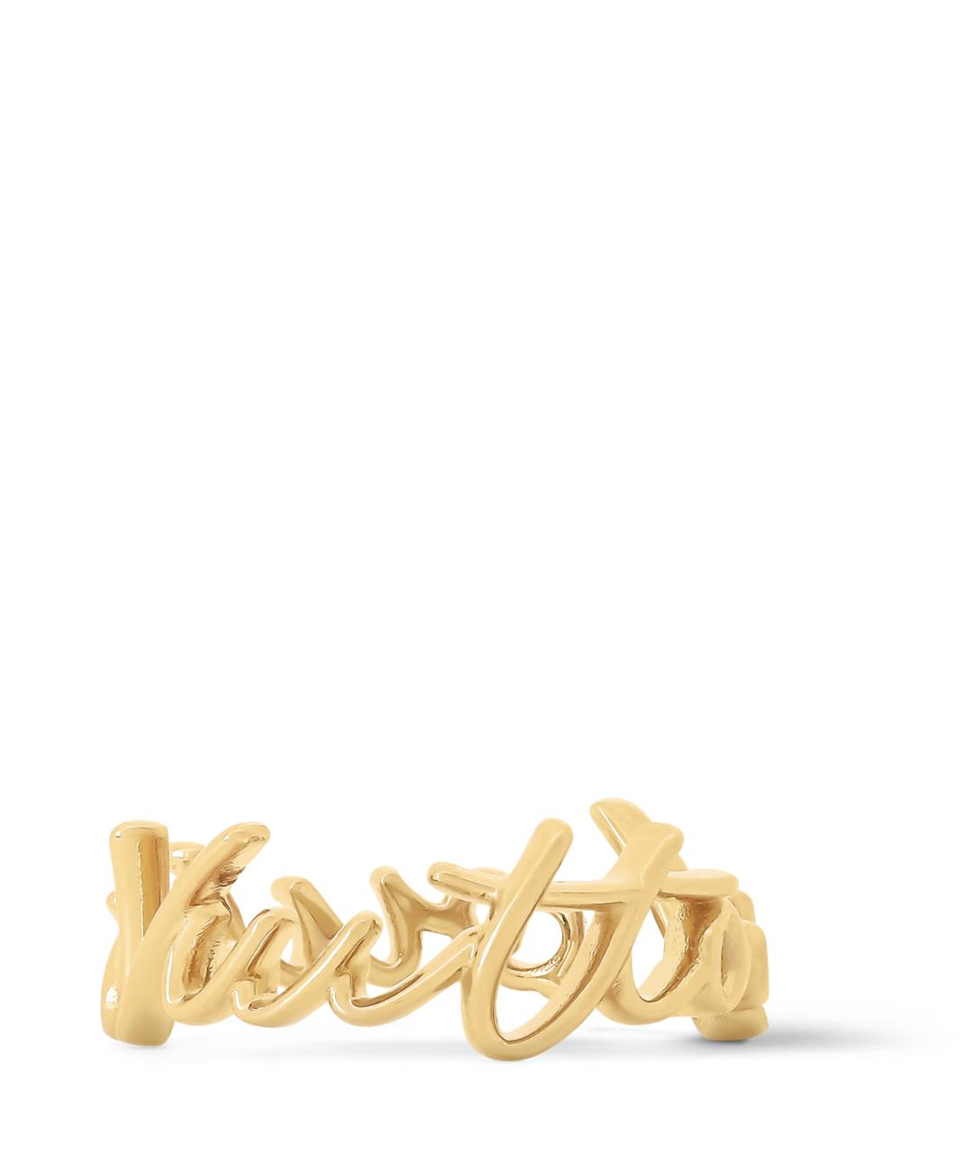 LOUIS VUITTON Золотое металлическое кольцо, фото 3