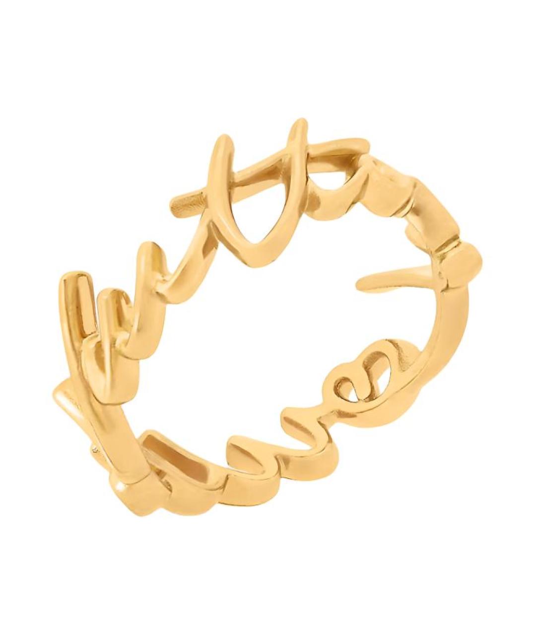 LOUIS VUITTON Золотое металлическое кольцо, фото 2