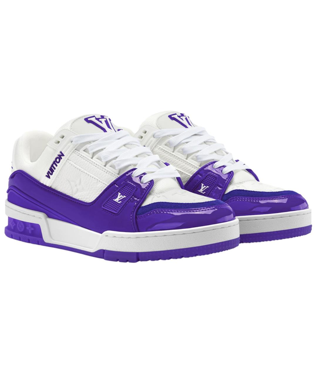 LOUIS VUITTON Мульти кожаные низкие кроссовки / кеды, фото 3