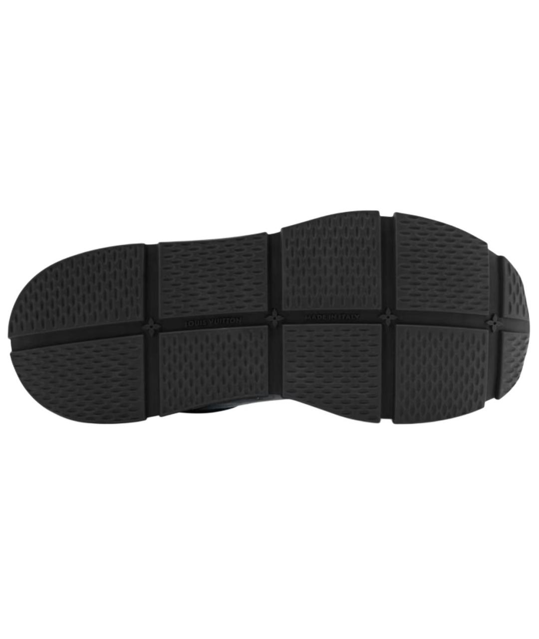 LOUIS VUITTON Черные кожаные низкие кроссовки / кеды, фото 5