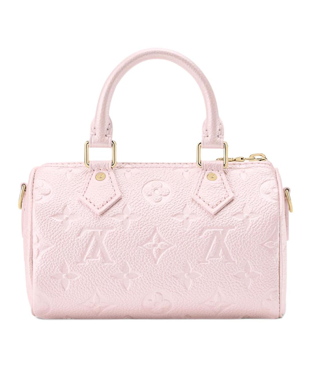 LOUIS VUITTON Розовая кожаная сумка с короткими ручками, фото 3